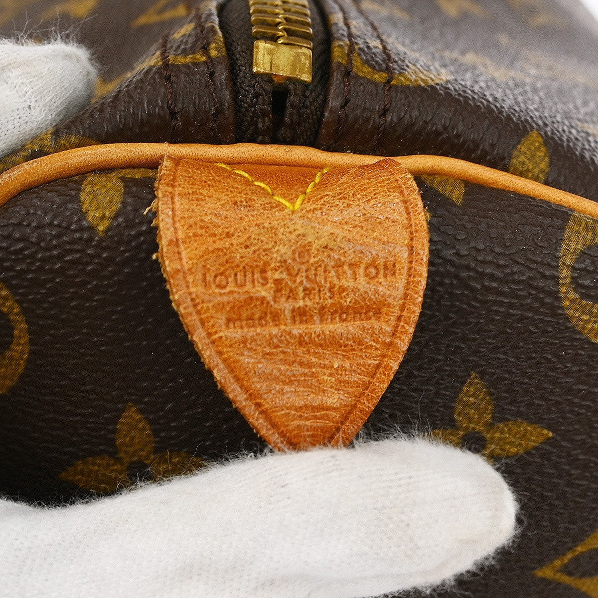 Louis Vuitton Keepall Bag Monogram Canvas, BROWN, CANVAS, Travel bag