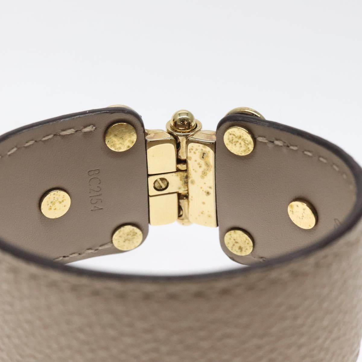 Louis Vuitton Save It Bracelet Leather, BEIGE, LEATHER, Bracelet