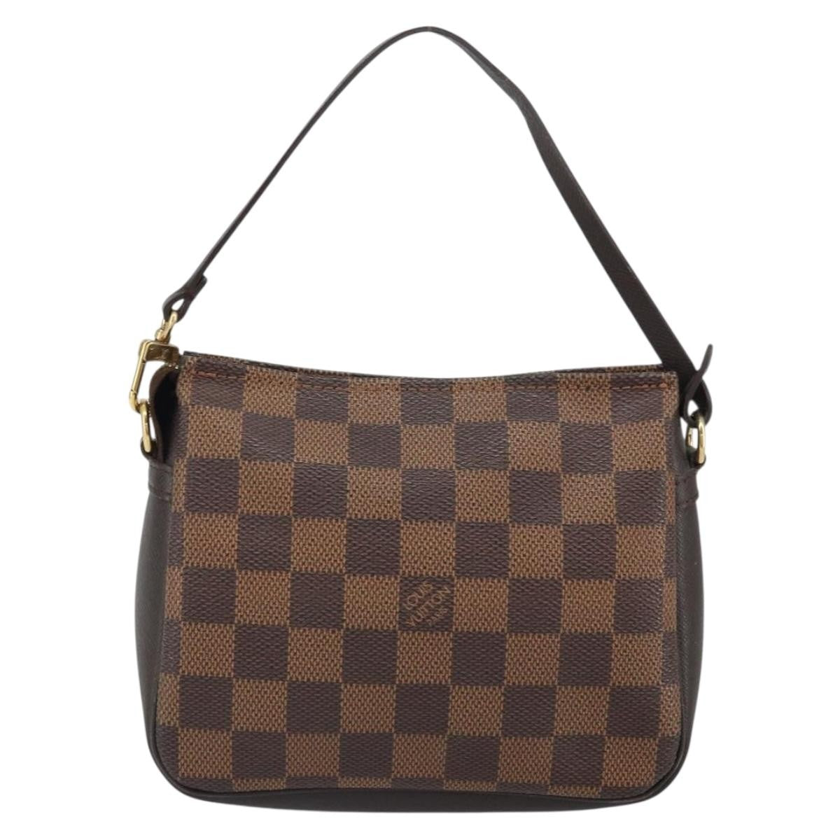 Louis Vuitton Trousse Make Up Bag Damier Canvas, Brown, Canvas, Clutch