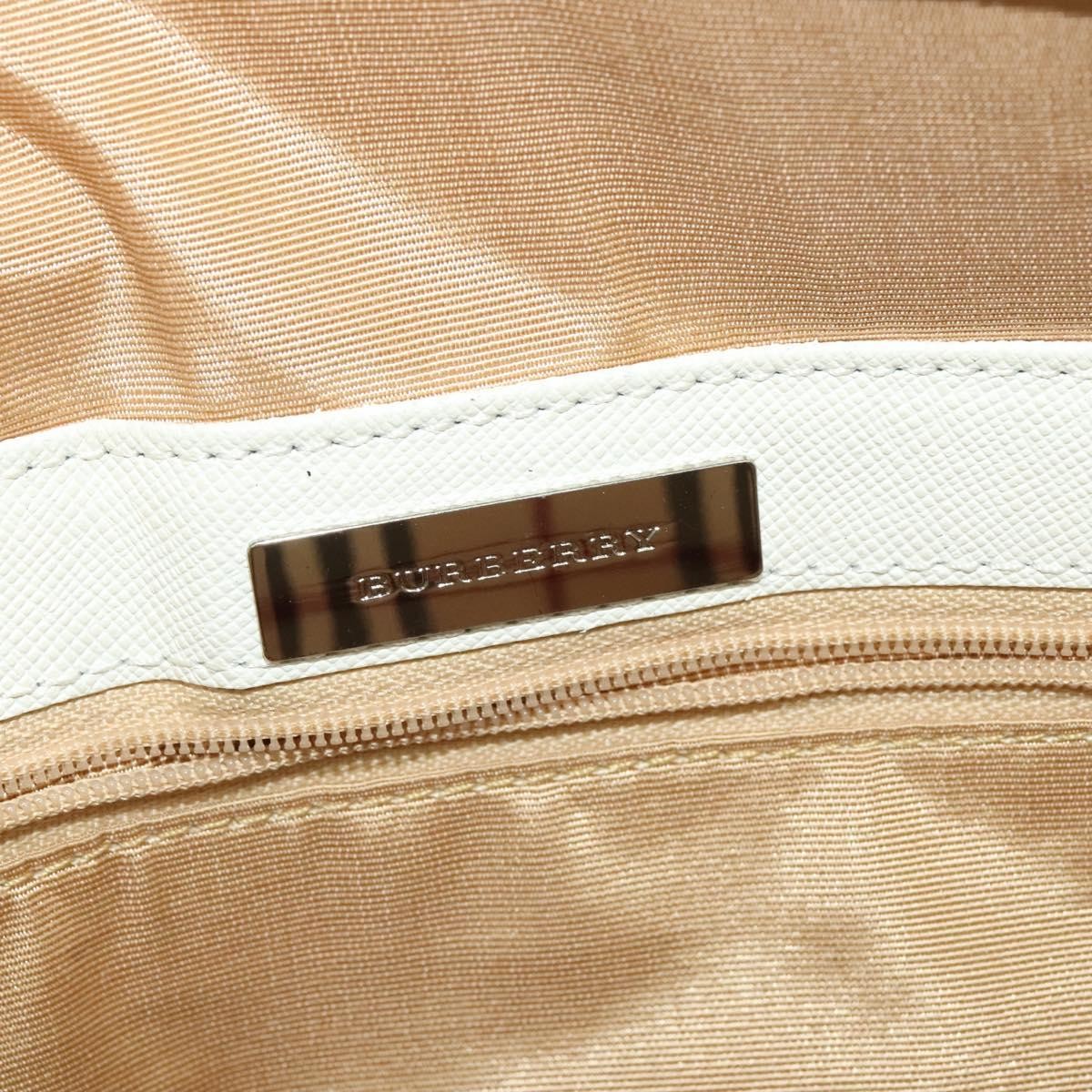 Burberry Flap Shoulder Bag Leather, WHITE, LEATHER, Shoulder bag