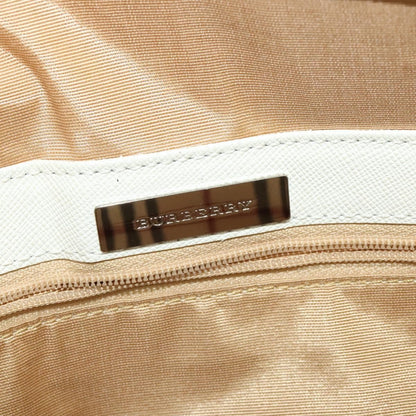 Burberry Flap Shoulder Bag Leather, WHITE, LEATHER, Shoulder bag