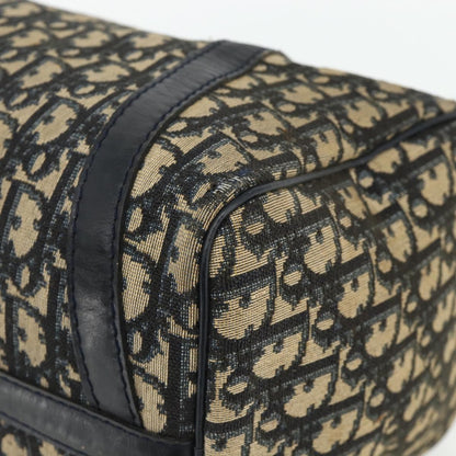 Christian Dior Vintage Trotter Boston Bag Diorissimo Canvas, Navy, Canvas, Handbag