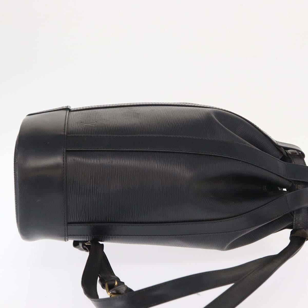 Louis Vuitton Randonnee Backpack Epi Leather, Black, Leather, Shoulder Bag