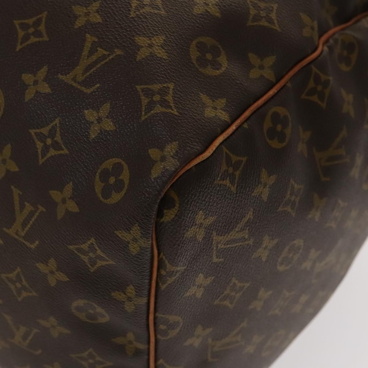 Louis Vuitton Keepall Bag Monogram Canvas, BROWN, CANVAS, Travel bag