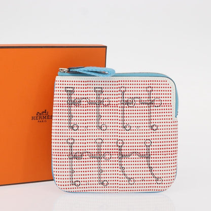 Hermes Carre Pocket Pouch Printed Swift, MULTICOLOUR, LEATHER, Clutche & pouche