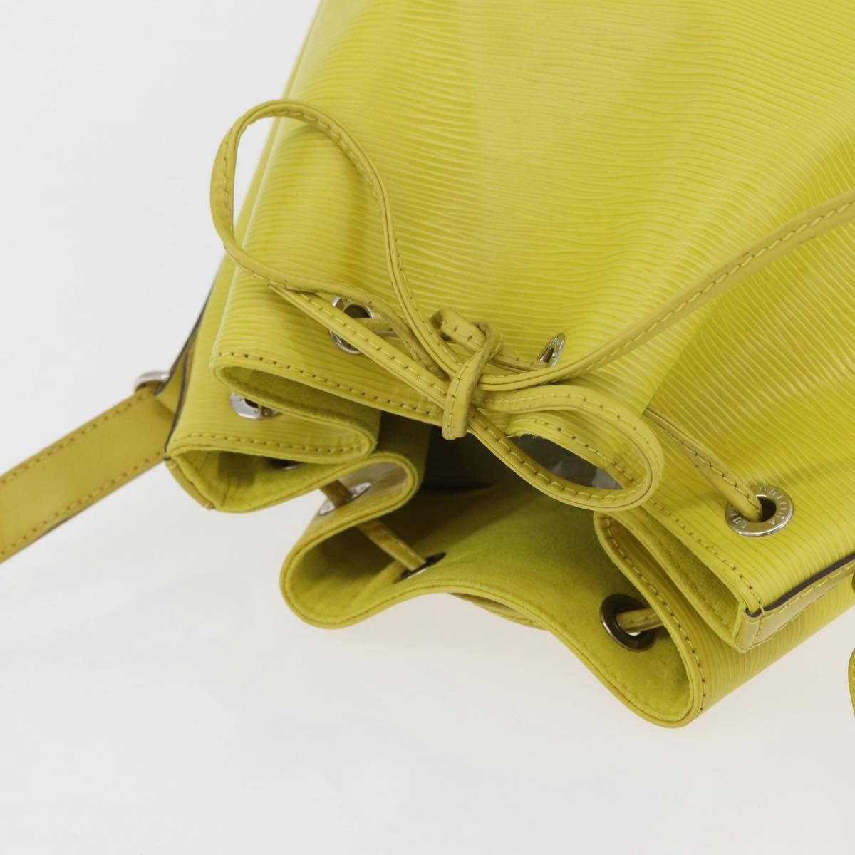 Louis Vuitton Petit Noe Handbag Epi Leather, Green, Leather, Handbag