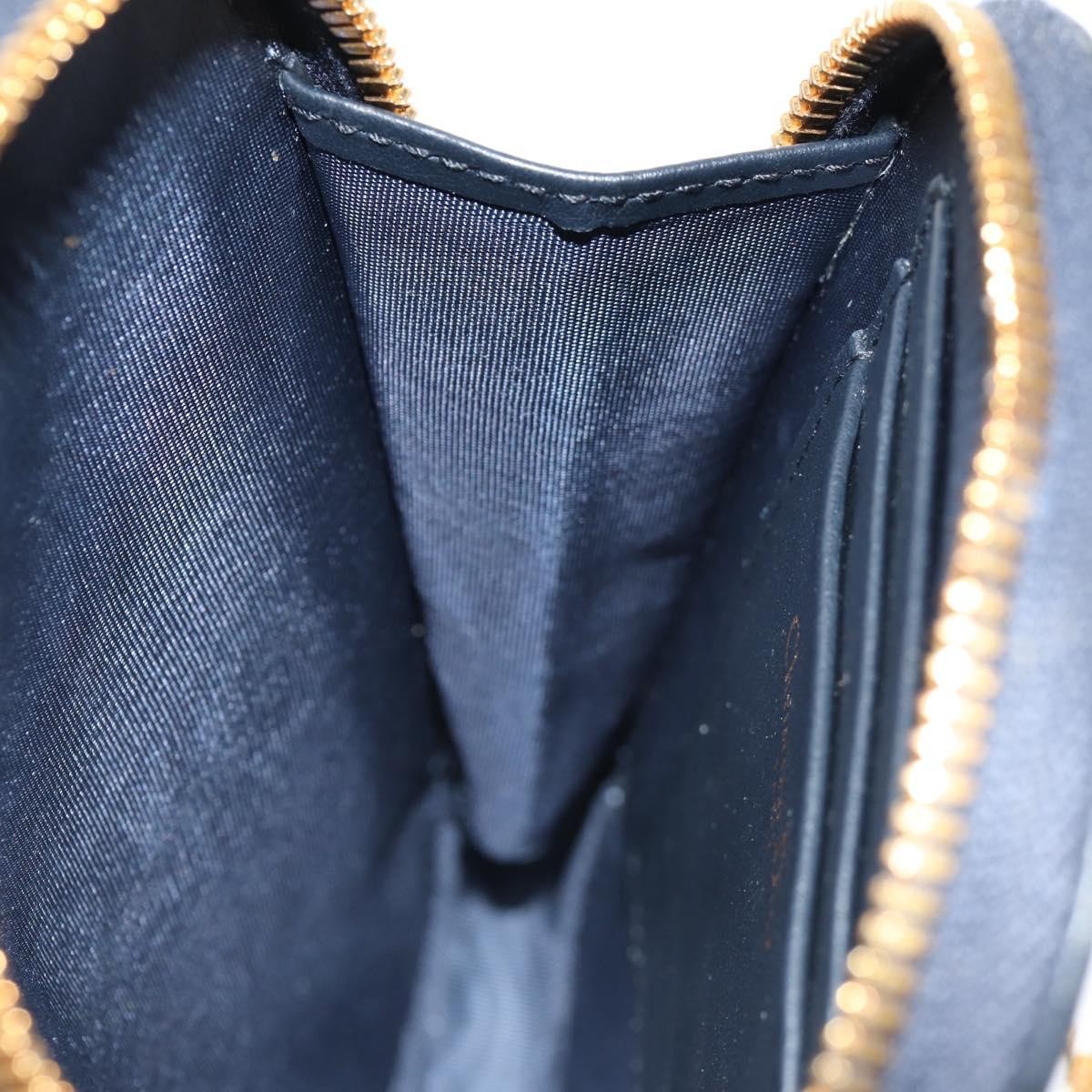 Christian Dior 30 Montaigne Phone Holder on Chain Oblique Canvas, NAVY, CANVAS, Clutche & pouche