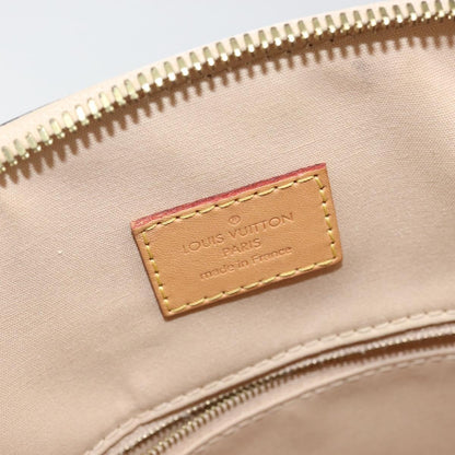 Louis Vuitton Lockit Handbag Monogram Vernis, BEIGE, PATENT_LEATHER, Tote bag