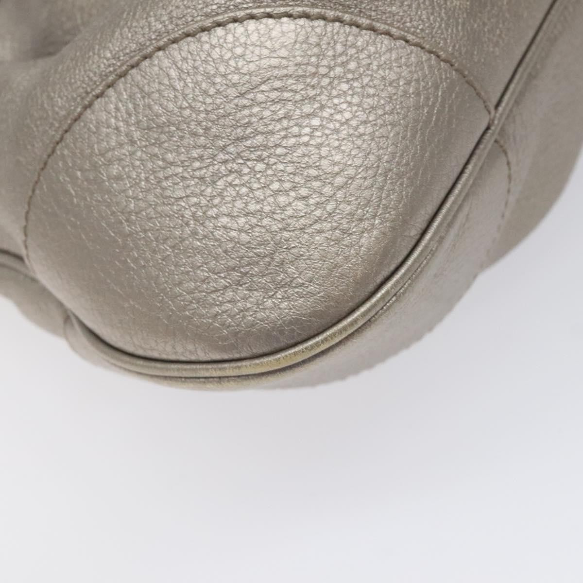 Salvatore Ferragamo Marisa Satchel Leather, SILVER, LEATHER, Shoulder bag