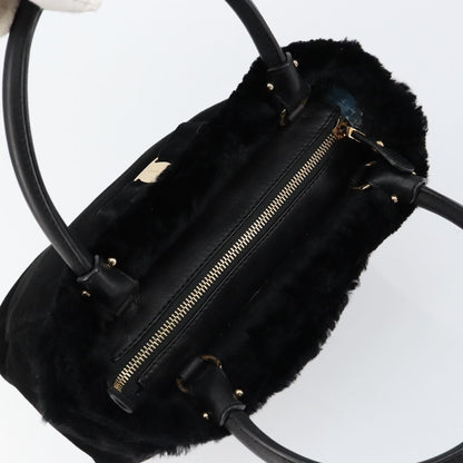 Salvatore Ferragamo Vala Handbag Suede, BLACK, SUEDE, Handbag