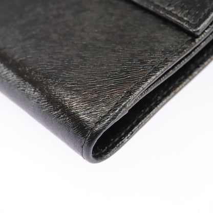 Fendi Bifold Flat Wallet Joshua Vides Printed Leather, BLACK, LEATHER, Wallets
