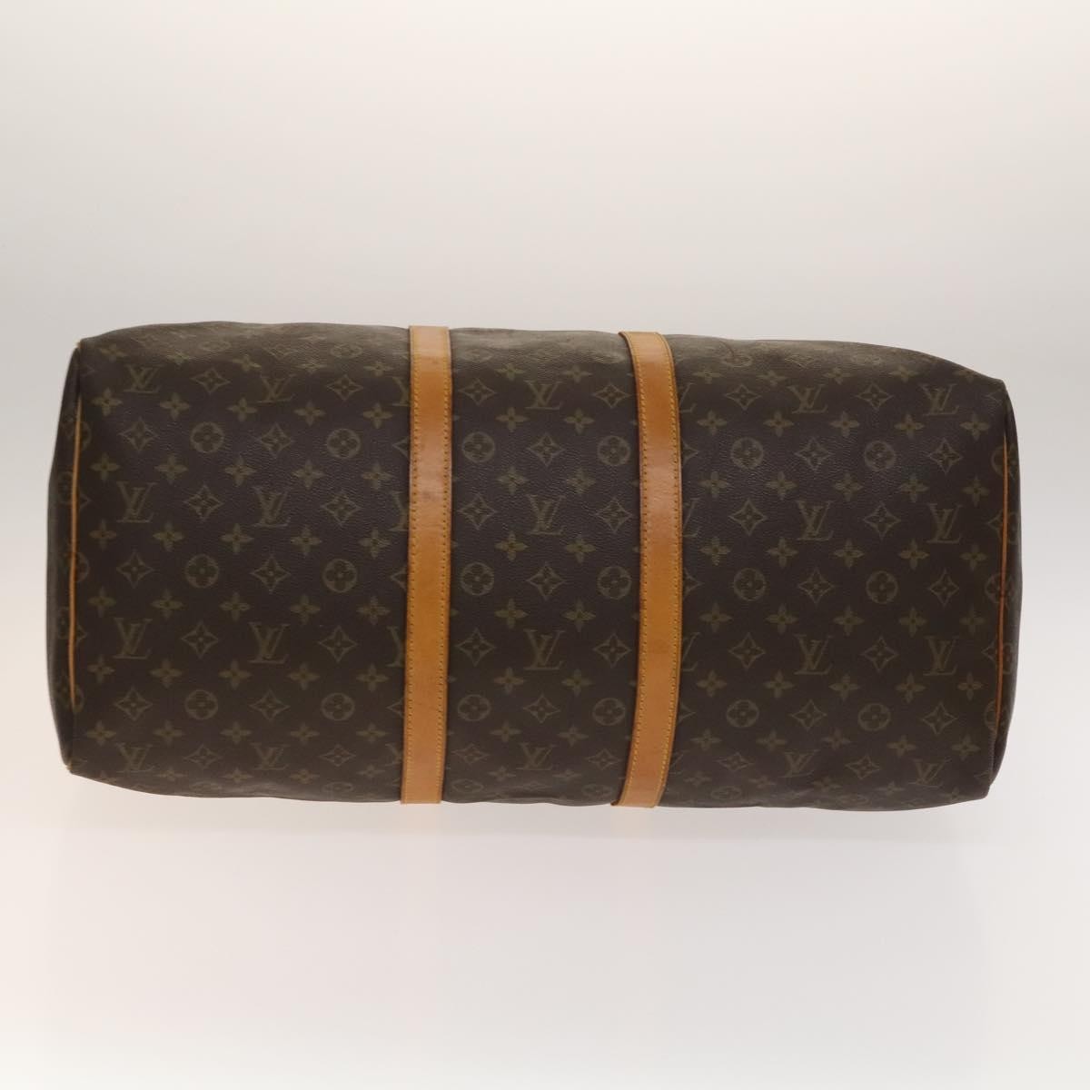 Louis Vuitton Keepall Bag Monogram Canvas, BROWN, CANVAS, Travel bag