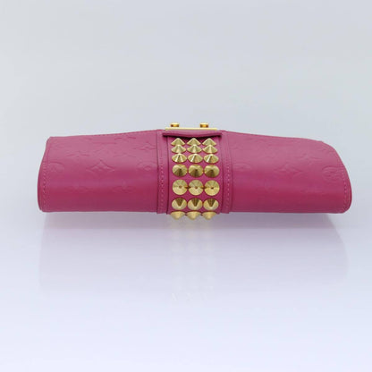 Louis Vuitton Courtney Clutch Embossed Leather, PINK, LEATHER, Clutche & pouche