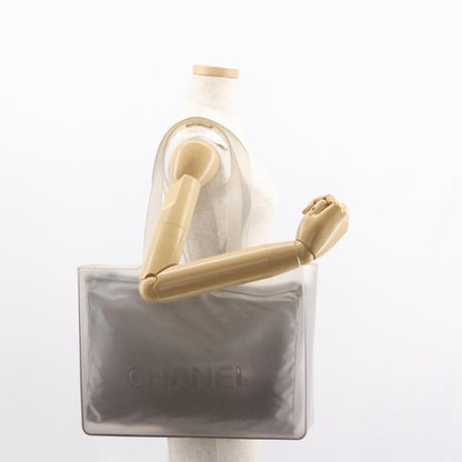 Chanel Jelly Tote Rubber, GRAY, RUBBER, Tote bag