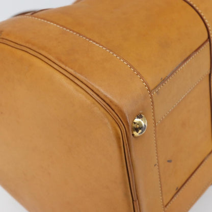 Hermes Vintage Convertible Boston Bag Leather, BROWN, LEATHER, Travel bag