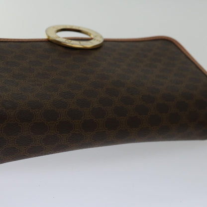 Celine Macadam Shoulder Bag Canvas, BROWN, PVC, Shoulder bag
