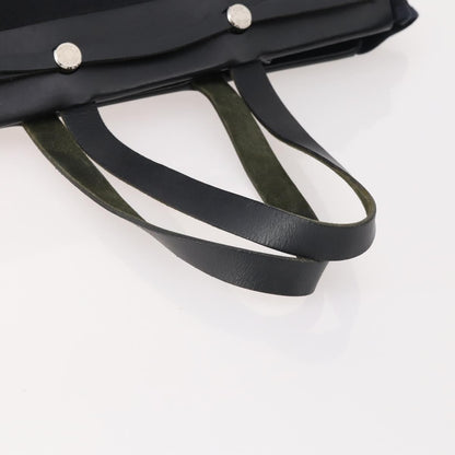 Hermes Herbag Cabas Toile and Leather, Black, Canvas, Tote Bag