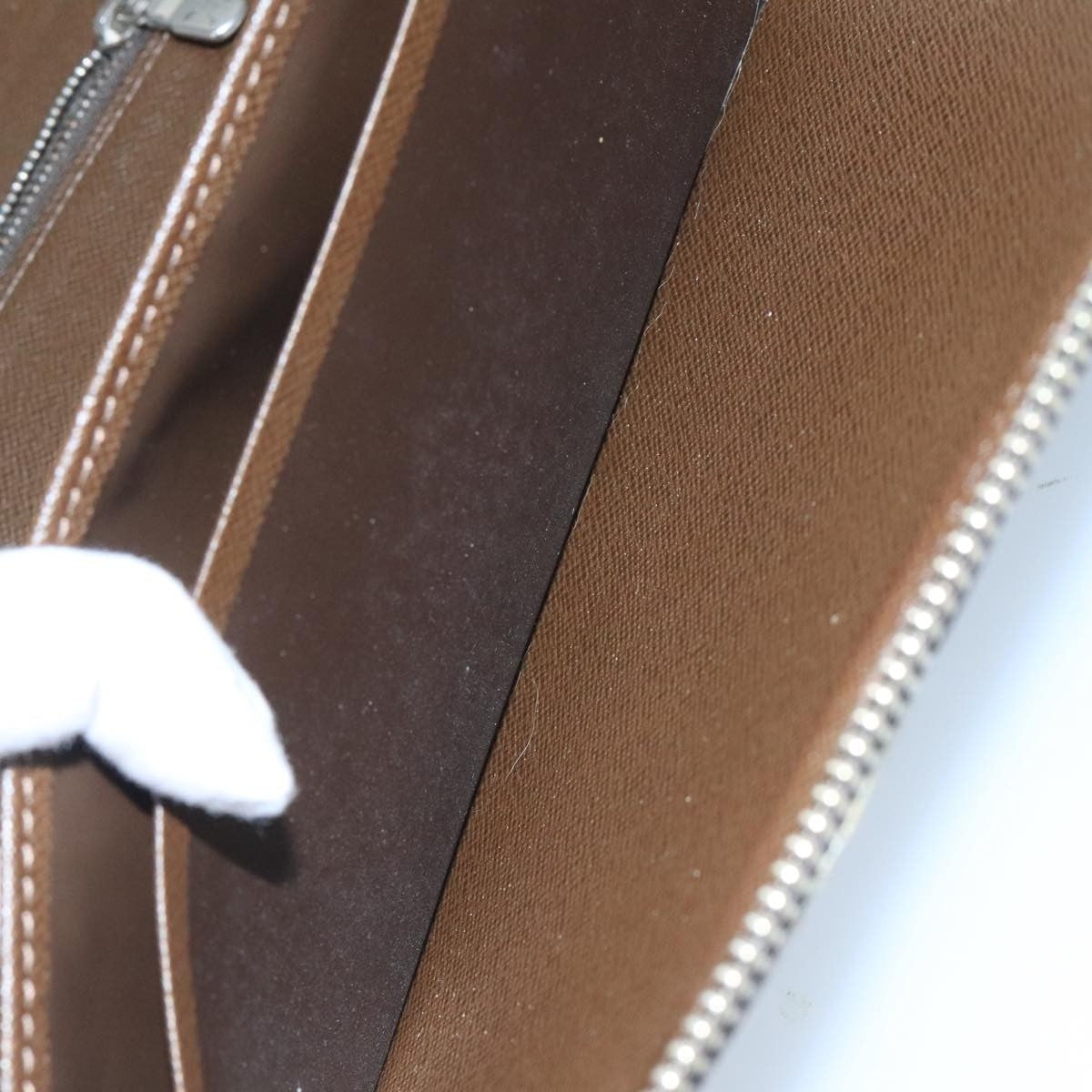 Louis Vuitton Atoll Organizer Wallet Taiga Leather, BROWN, LEATHER, Clutche & pouche
