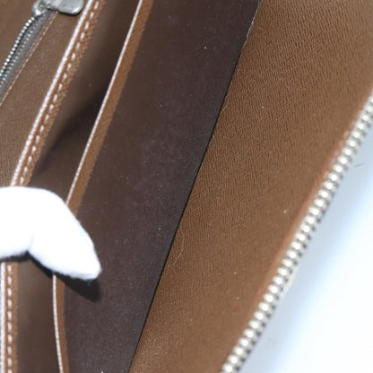 Louis Vuitton Atoll Organizer Wallet Taiga Leather, BROWN, LEATHER, Clutche & pouche