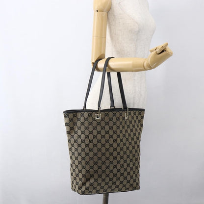 Gucci Vintage Bucket Shopping Tote GG Canvas, BEIGE, CANVAS, Tote bag