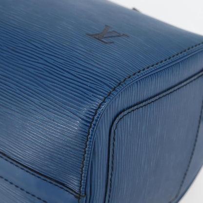 Louis Vuitton Speedy Handbag Epi Leather, BLUE, LEATHER, Handbag