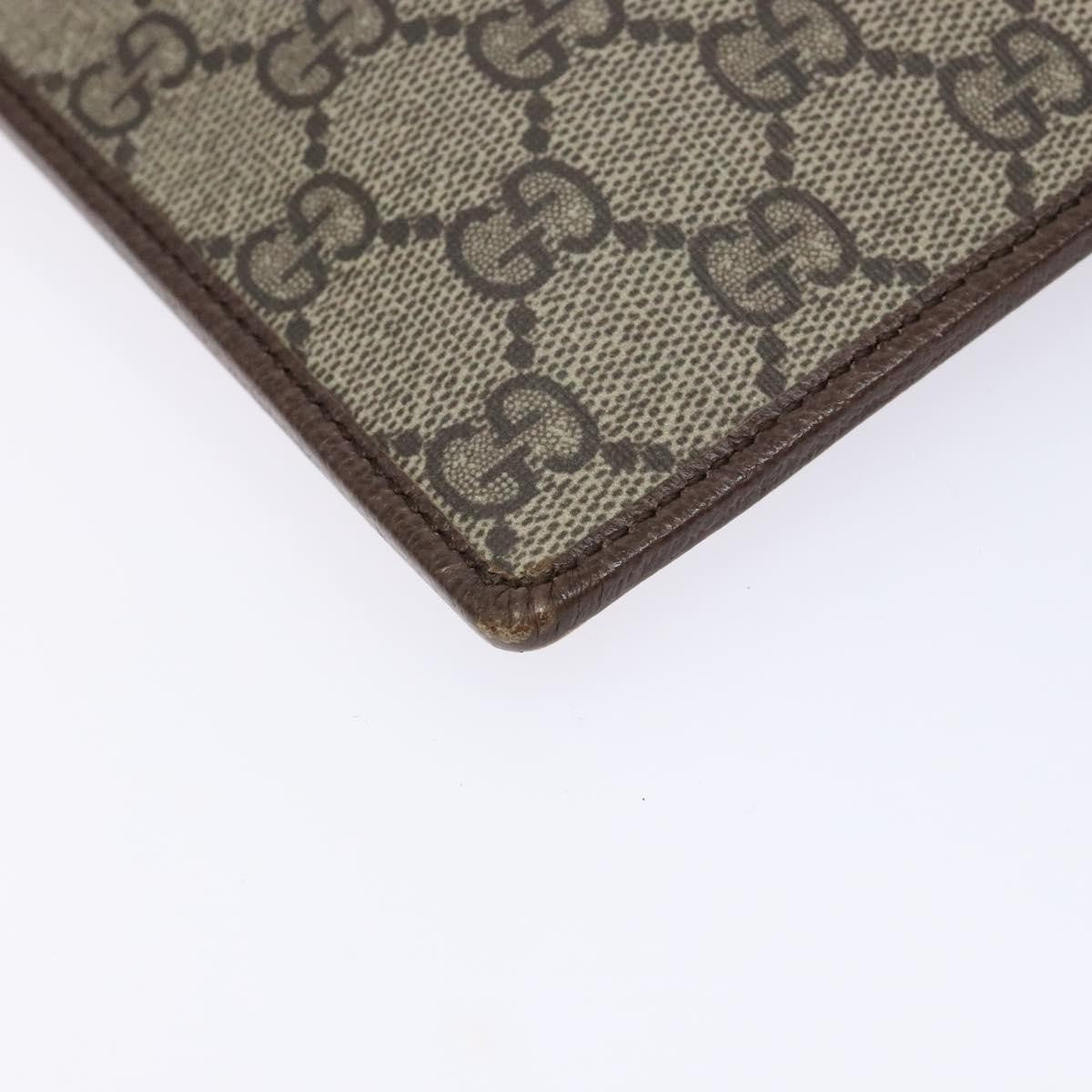 Gucci Vintage Web Sherry Line Handbag Canvas, BEIGE, PVC, Clutche & pouche