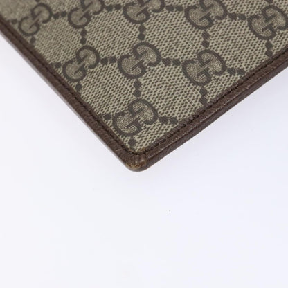 Gucci Vintage Web Sherry Line Handbag Canvas, BEIGE, PVC, Clutche & pouche