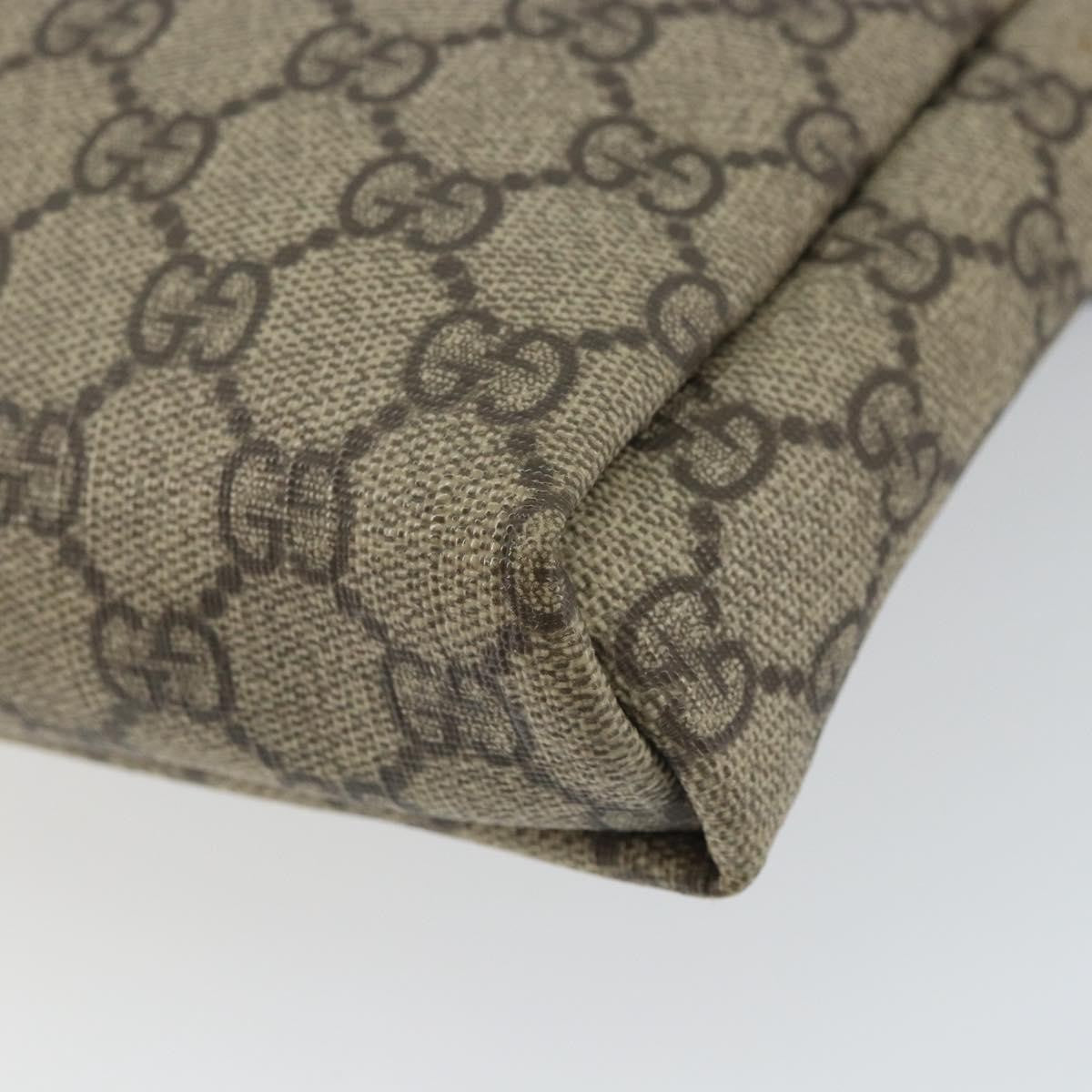 Gucci Flap Messenger GG Coated Canvas, BEIGE, PVC, Shoulder bag