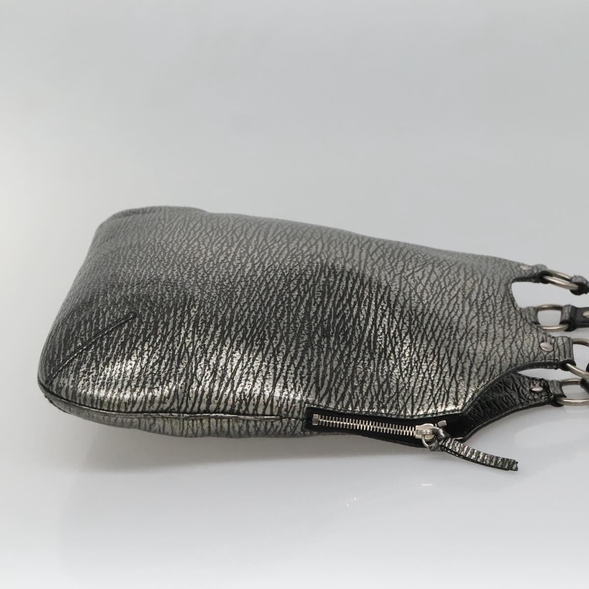 Saint Laurent Tribute Tote Leather, SILVER, LEATHER, Shoulder bag