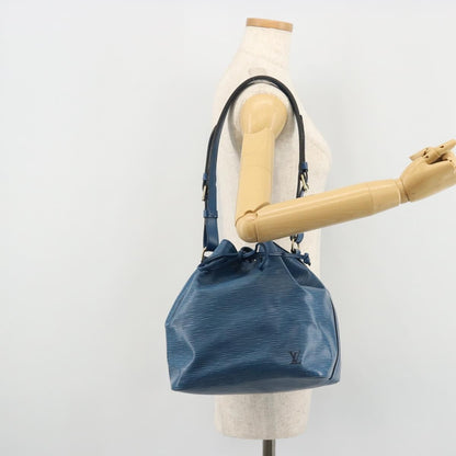 Louis Vuitton Petit Noe Handbag Epi Leather, Blue, Leather, Shoulder Bag