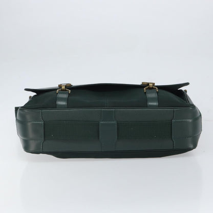 Louis Vuitton Dersou Bag Taiga Leather and Canvas, GREEN, LEATHER, Shoulder bag