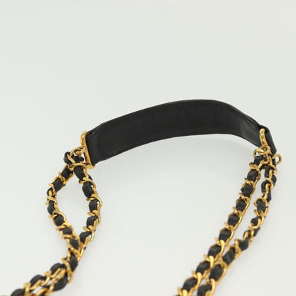 Chanel Vintage Drawstring Chain Bucket Bag Quilted Canvas, BLACK, CANVAS, Shoulder bag