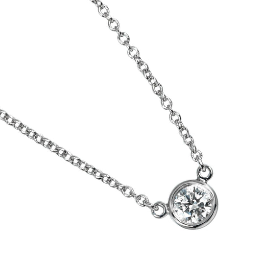 Tiffany & Co. Elsa Peretti Diamonds By The Yard Platinum with Diamond, SILVER, PLATINUM, Necklace