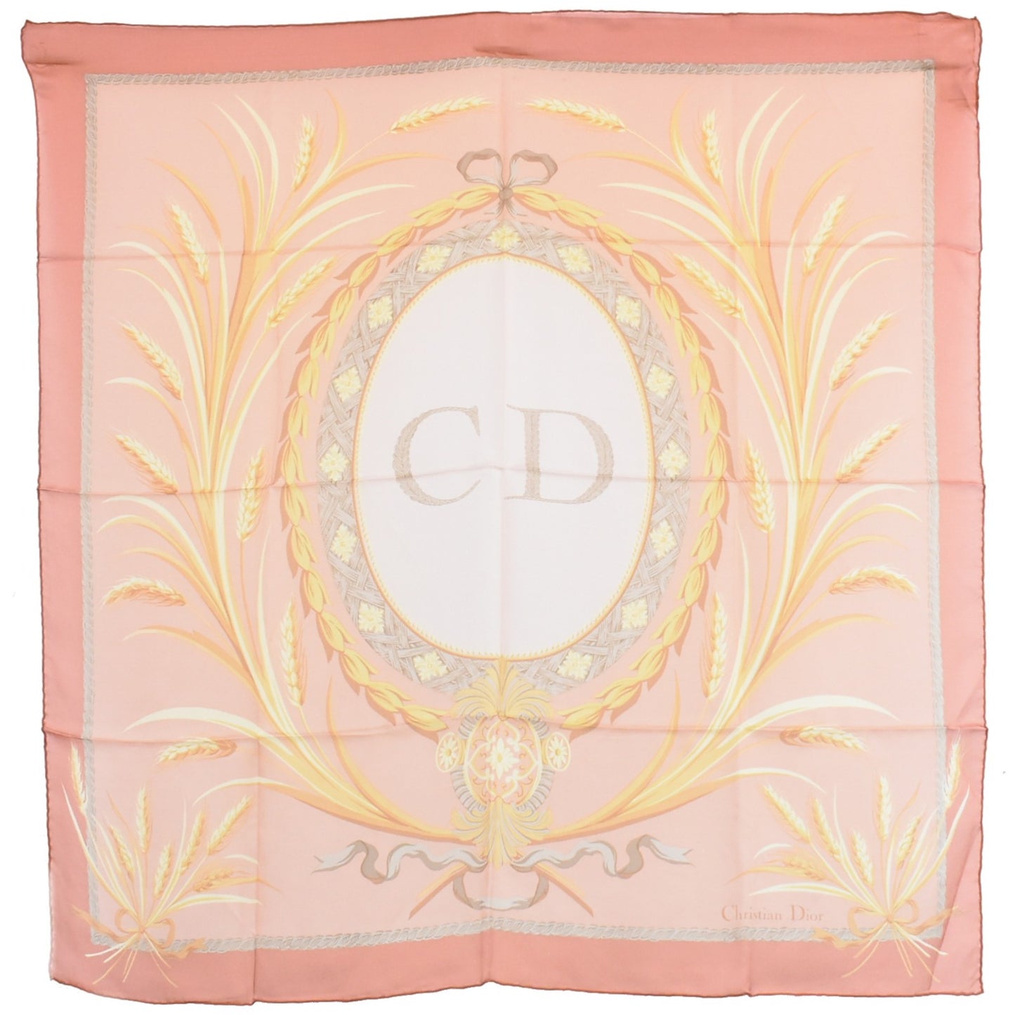 Christian Dior CD Scarf Silk, PINK, SILK, Scarve & shawl