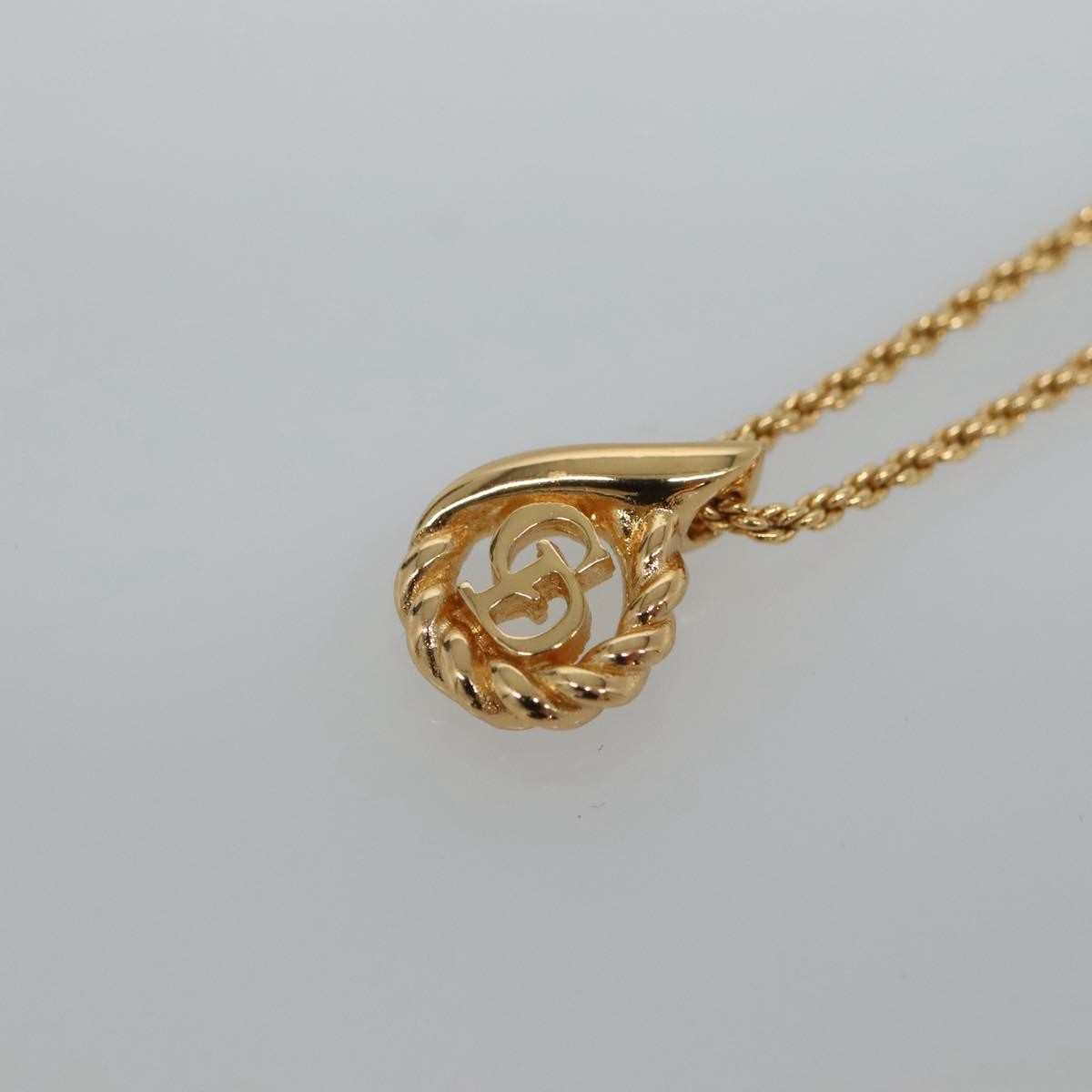 Christian Dior CD Logo necklace Metal, GOLD, METAL, Necklace