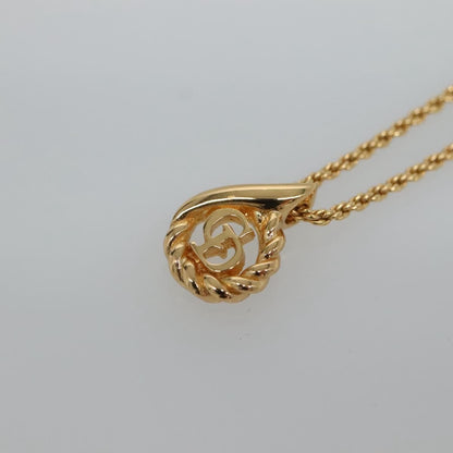 Christian Dior CD Logo necklace Metal, GOLD, METAL, Necklace