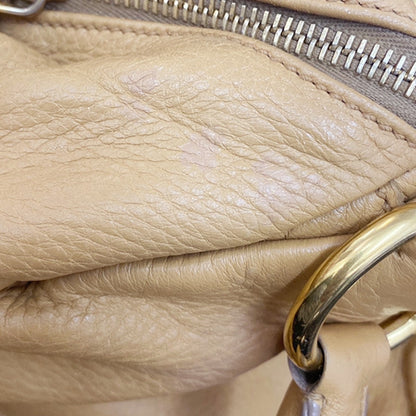 Prada Tote Vitello Daino Vitello Daino, Beige, Leather, Shoulder Bag