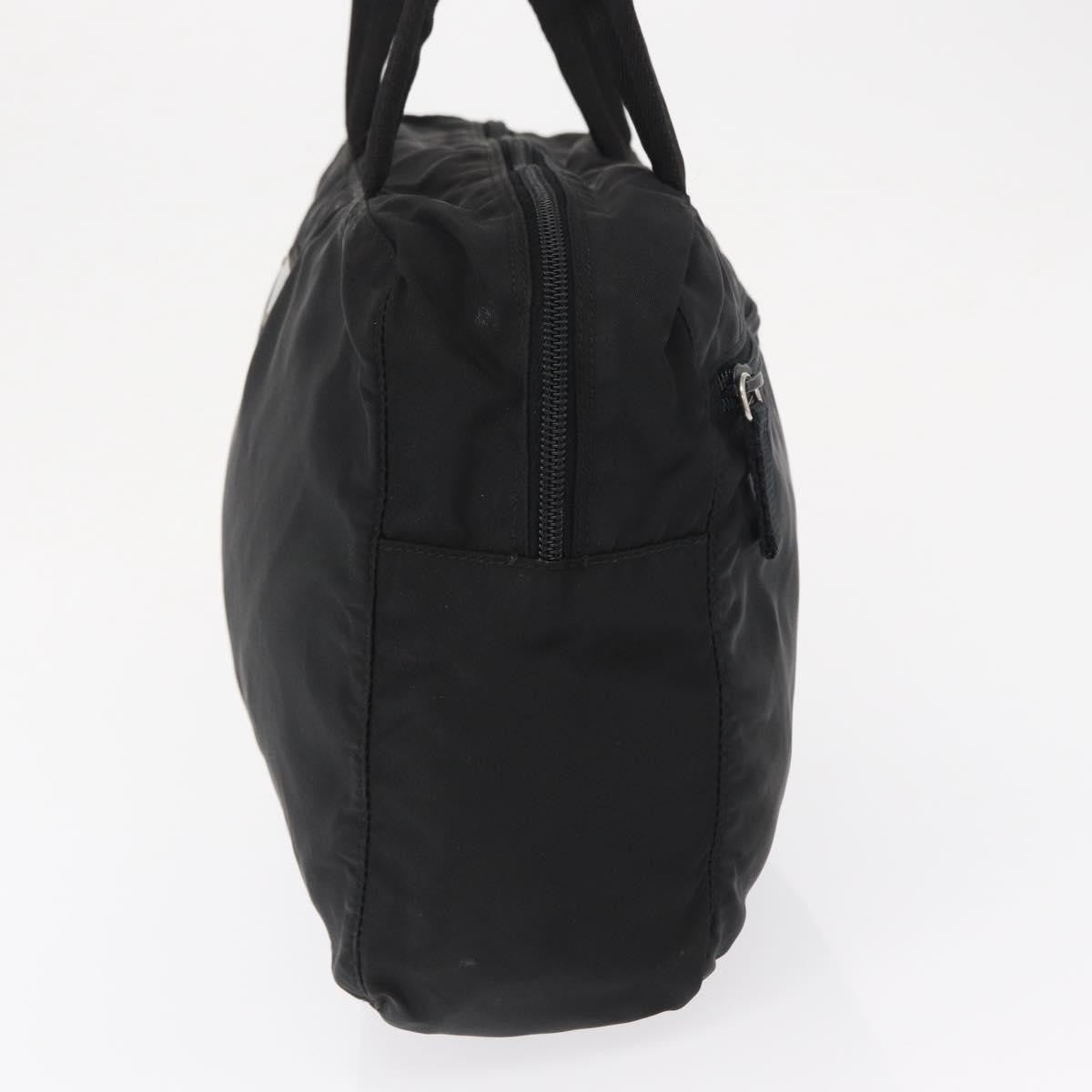 Prada Vintage Zip Handbag Tessuto, BLACK, NYLON, Handbag