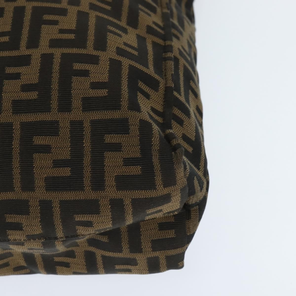 Fendi Open Shopping Tote Zucca Canvas, BROWN, CANVAS, Tote bag
