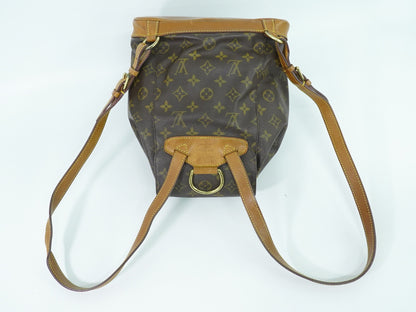 Louis Vuitton Vintage Montsouris Backpack Monogram Canvas, BROWN, CANVAS, Backpack