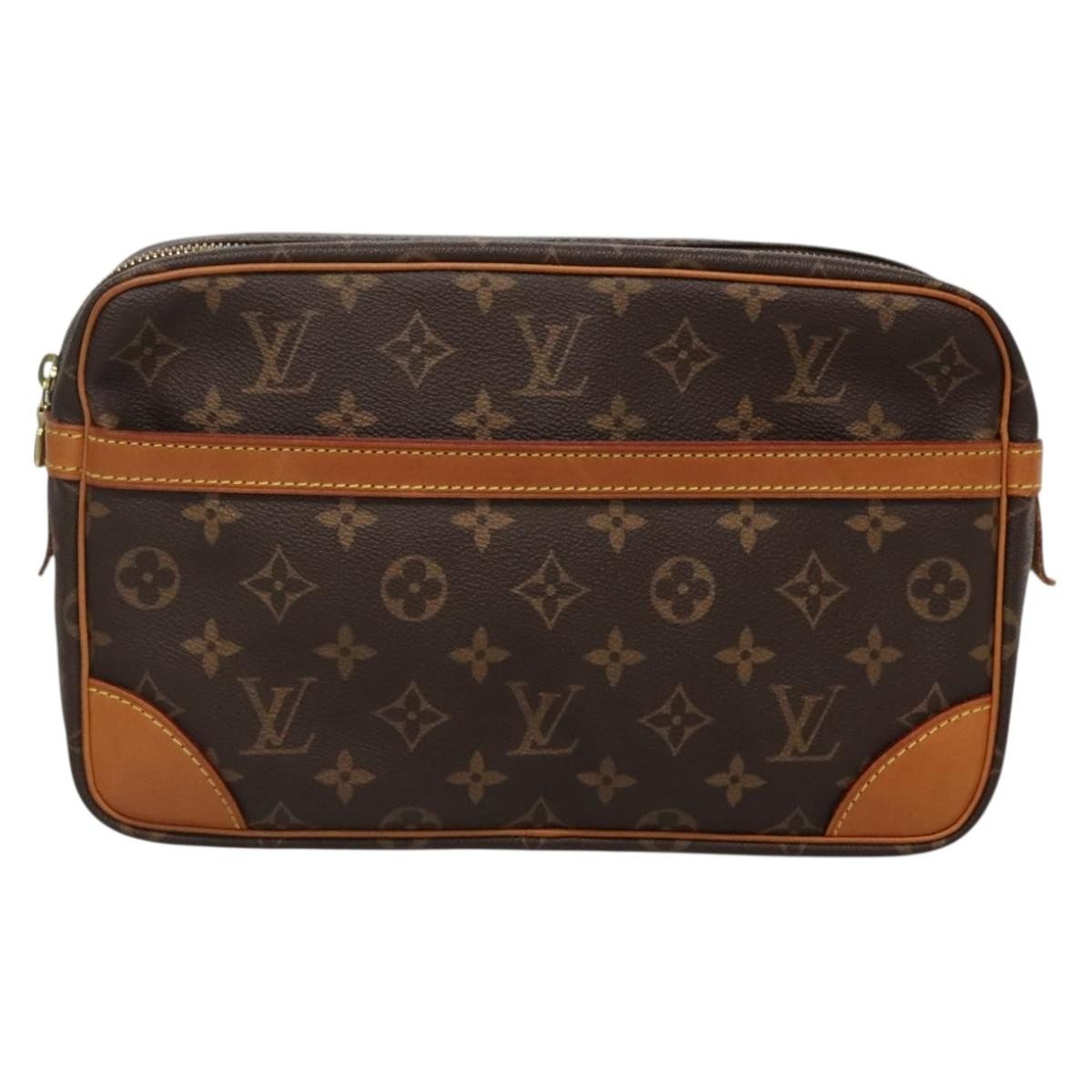 Louis Vuitton Compiegne Canvas, BROWN, CANVAS, Tote bag