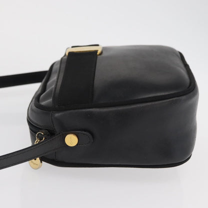 Salvatore Ferragamo Vara Bow camera Shoulder Bag Leather, BLACK, LEATHER, Shoulder bag
