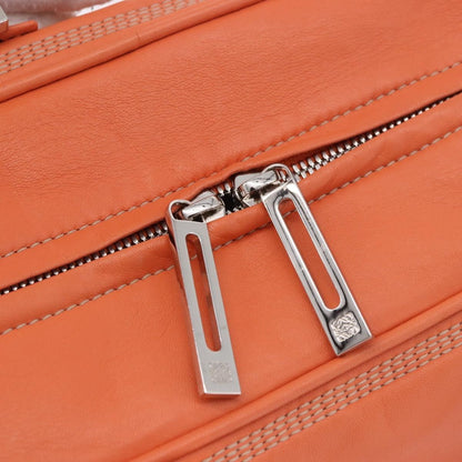 Loewe Anagram handbag Leather, Orange, Leather, Handbag