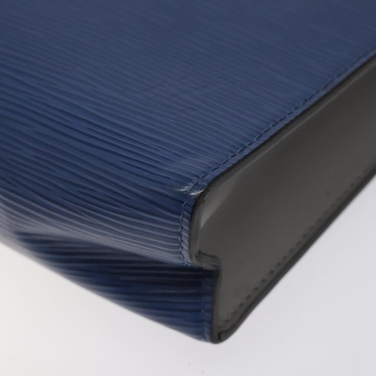 Louis Vuitton Pochette Voyage Epi Leather with Damier Graphite, BLUE, LEATHER, Clutche & pouche