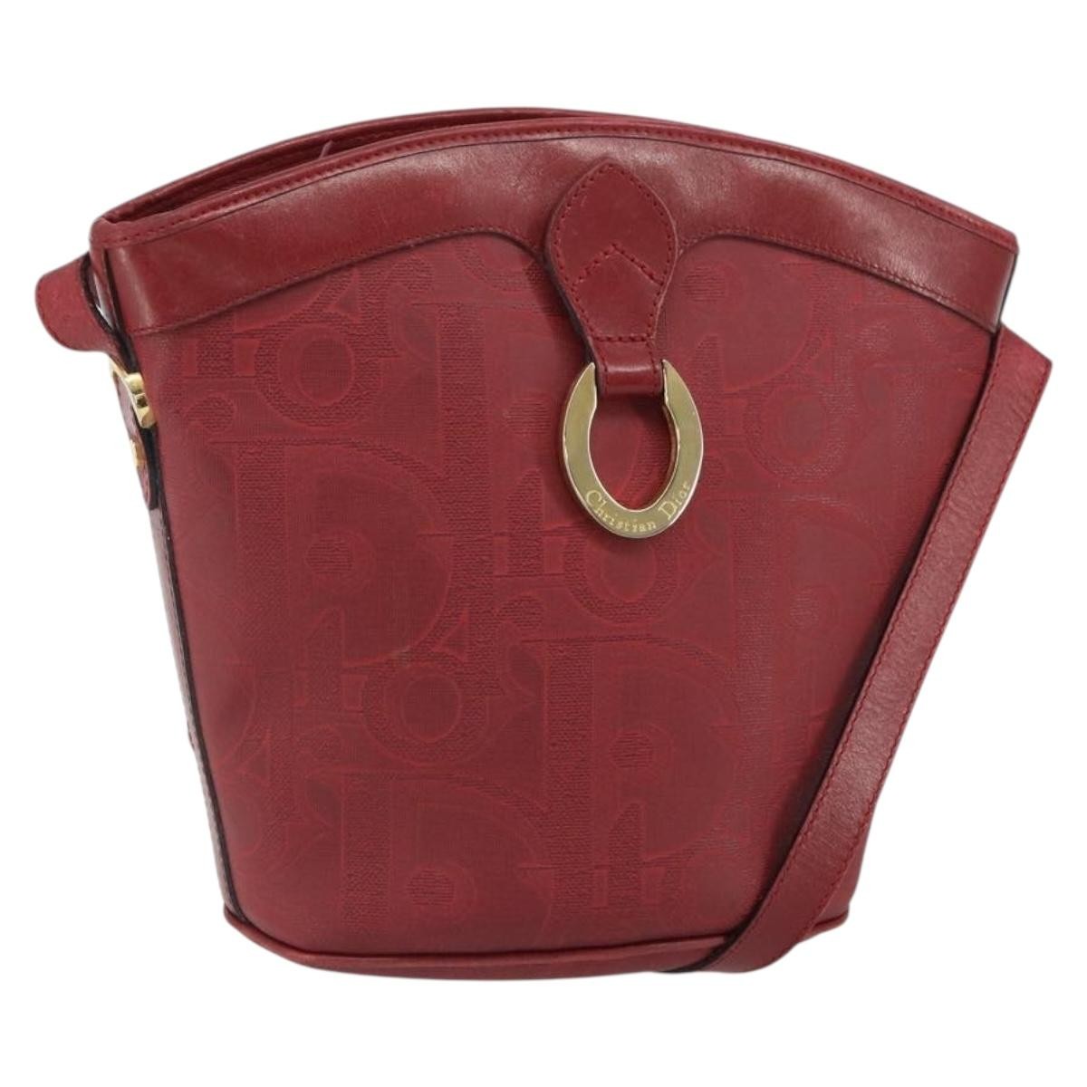 Christian Dior Trotter shoulder bag Canvas, RED, PVC, Shoulder bag