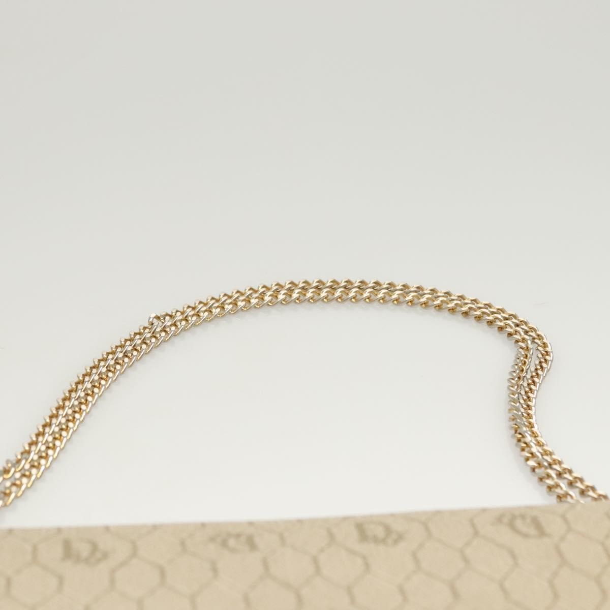 Christian Dior Vintage Honeycomb chain Canvas, BEIGE, CANVAS, Handbag