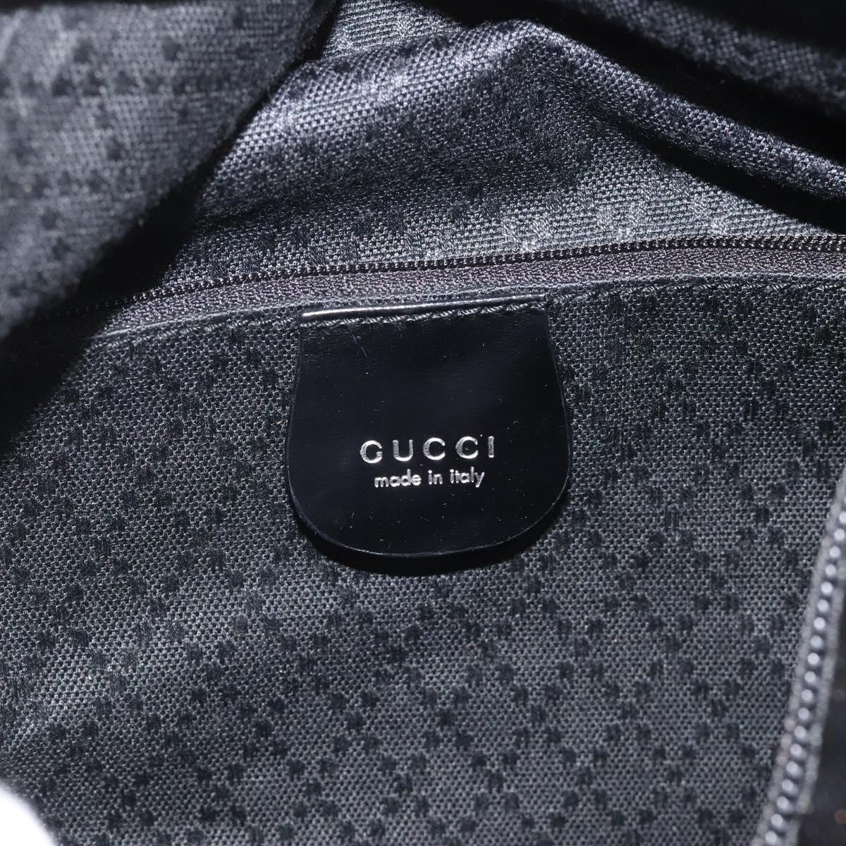 Gucci Bamboo Top Handle Tote Nylon, BLACK, NYLON, Tote bag