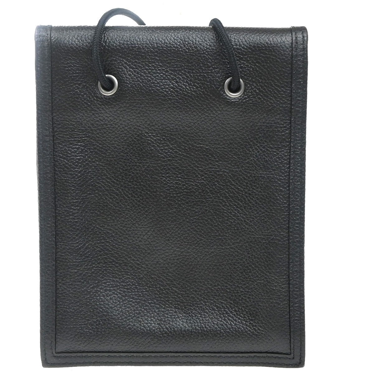 Balenciaga Explorer Strap Pouch Leather, BLACK, LEATHER, Shoulder bag