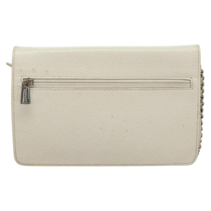 Chanel Vintage Timeless Wallet on Chain Caviar, WHITE, LEATHER, Clutche & pouche