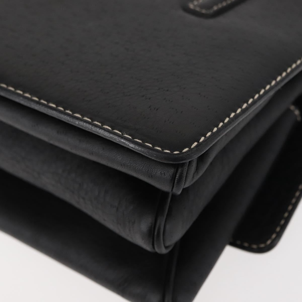 Salvatore Ferragamo Flap Shoulder Bag Leather, BLACK, LEATHER, Shoulder bag